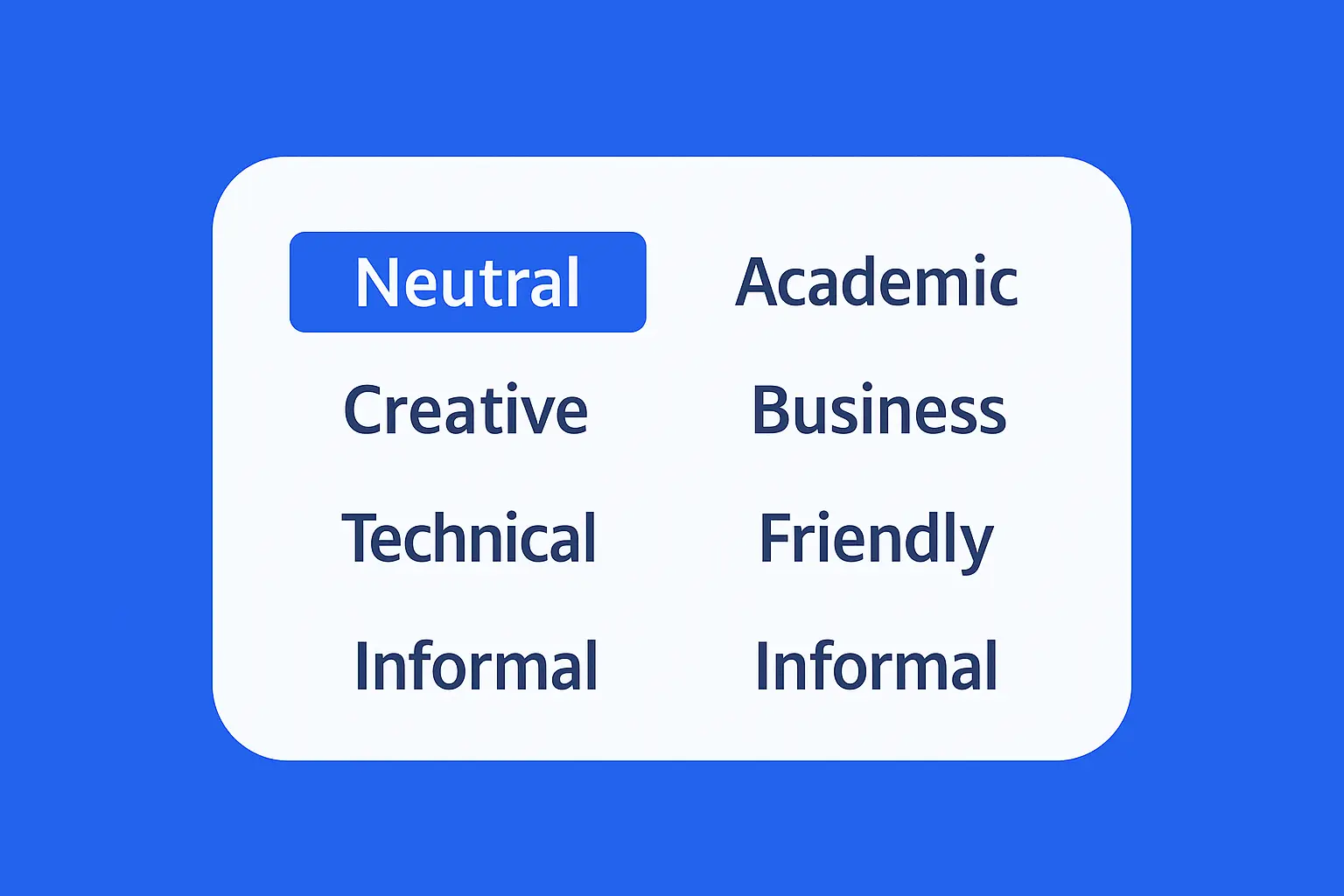 AI Humanizer Tones for Different Writing Styles